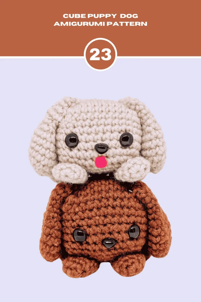 Cube Puppy Dog Amigurumi crochet animal Patterns